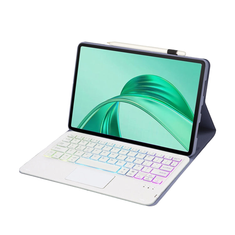 For Honor Pad X8a / X9 2024 AH25-AS Ultra-thin Detachable Backlight Bluetooth Keyboard Leather Tablet Case with Touchpad