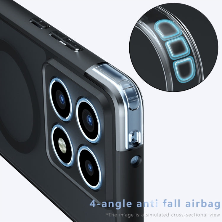For Xiaomi 14T Pro Armor MagSafe PC Hybrid TPU Phone Case - Frosted Black