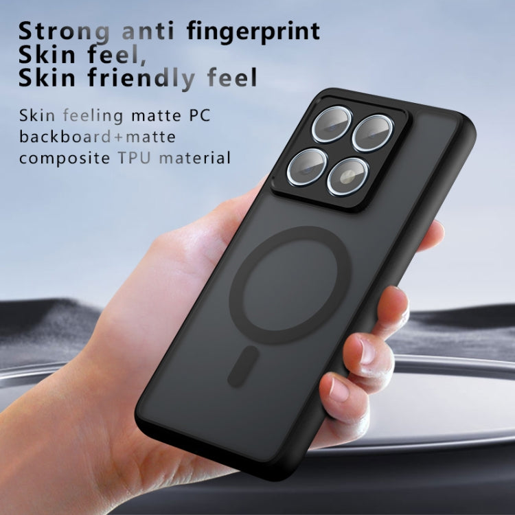 For Xiaomi 14T Pro Armor MagSafe PC Hybrid TPU Phone Case - Frosted Black