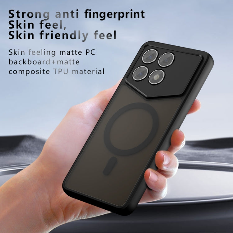 For Xiaomi Poco F6 Pro Armor MagSafe PC Hybrid TPU Phone Case - Frosted Black
