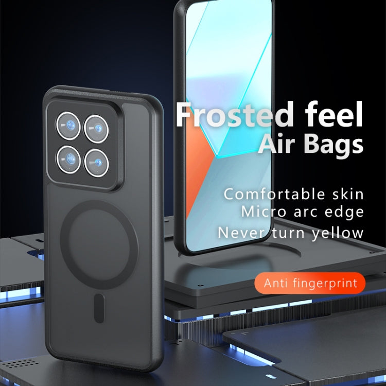 For Xiaomi 14 Pro Armor MagSafe PC Hybrid TPU Phone Case - Frosted Black
