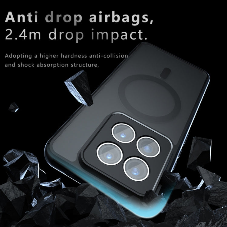 For Xiaomi 14 Pro Armor MagSafe PC Hybrid TPU Phone Case - Frosted Black