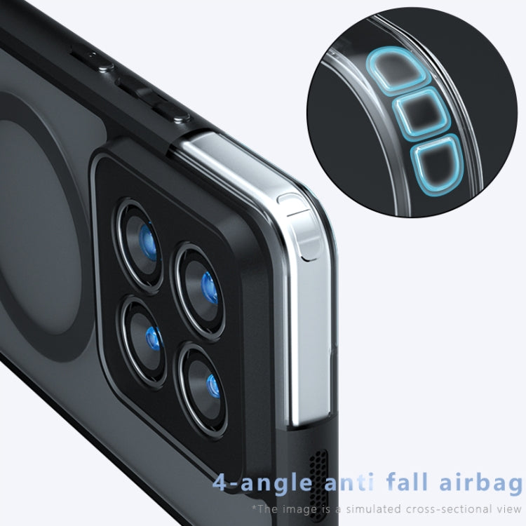 For Xiaomi 14 Pro Armor MagSafe PC Hybrid TPU Phone Case - Frosted Black