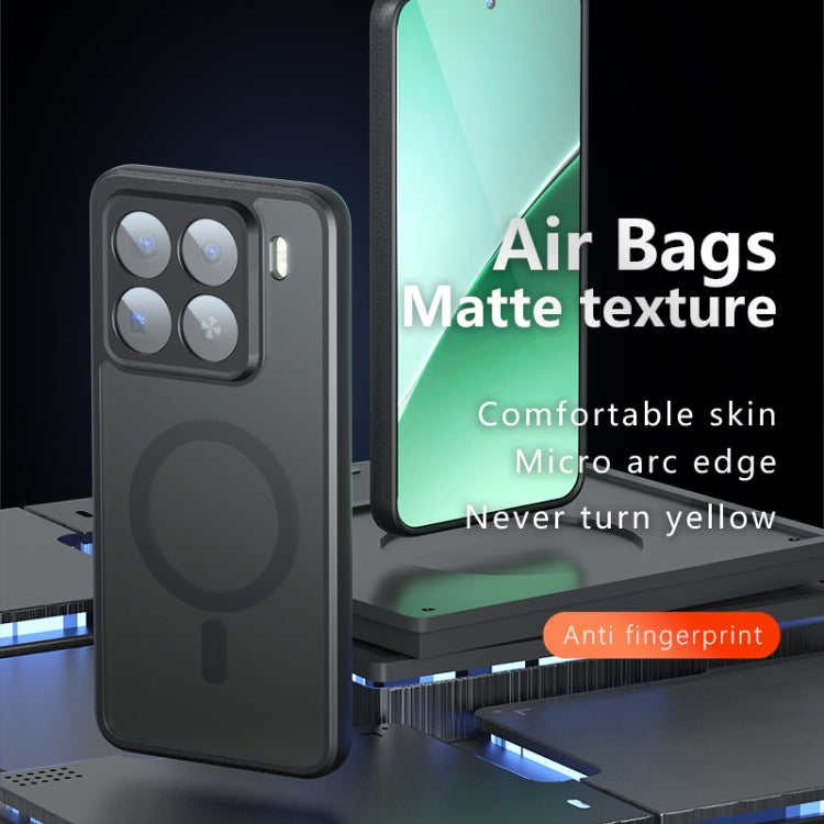 For Xiaomi 15 Pro Armor MagSafe PC Hybrid TPU Phone Case - Frosted Black