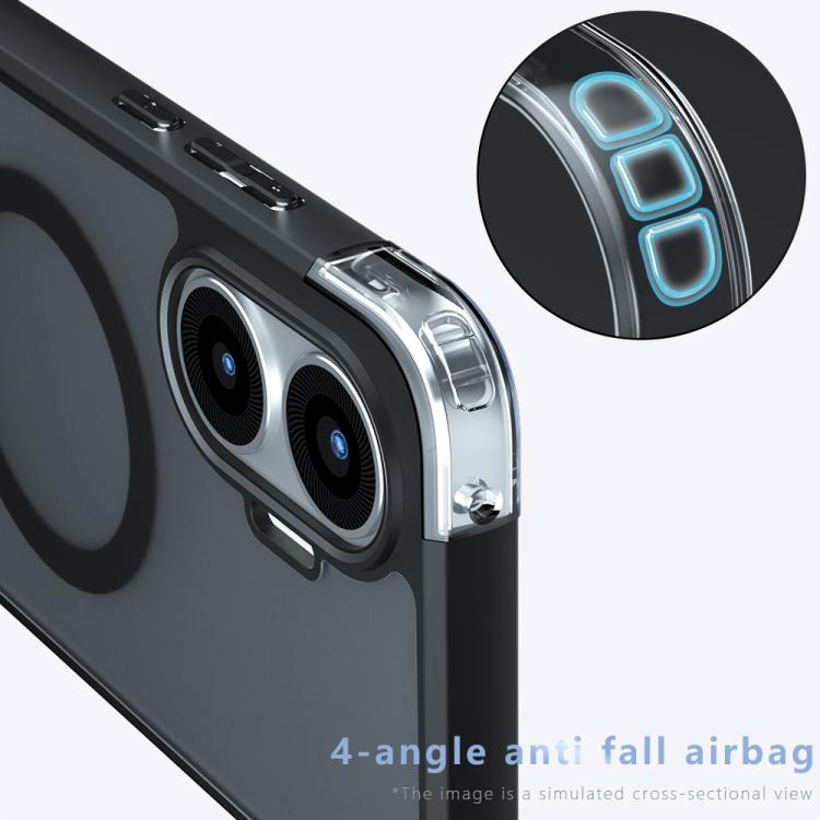 For Xiaomi Poco F7 Armor MagSafe PC Hybrid TPU Phone Case - Frosted Black