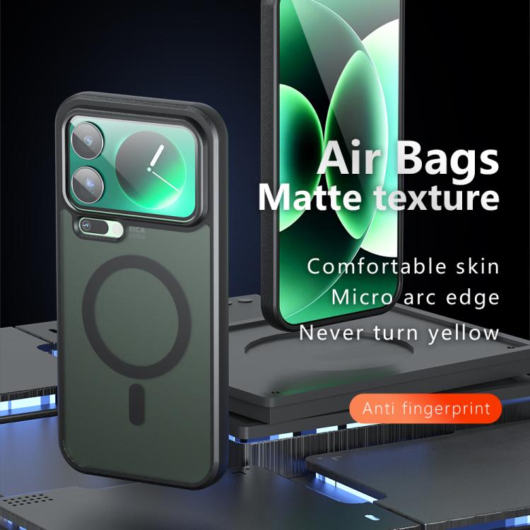 For Xiaomi 17 Pro Max Armor MagSafe PC Hybrid TPU Phone Case - Frosted Black