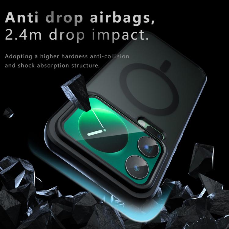 For Xiaomi 17 Pro Max Armor MagSafe PC Hybrid TPU Phone Case - Frosted Black