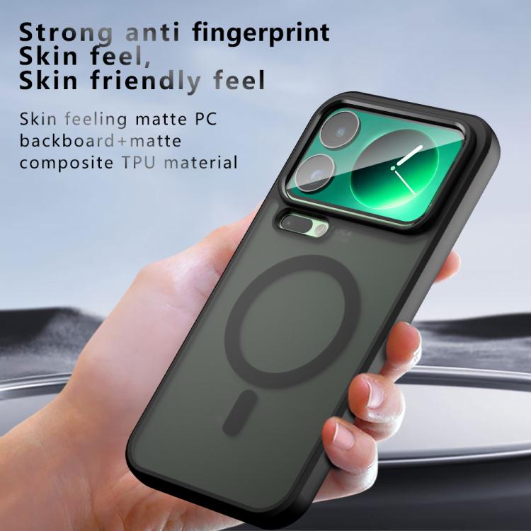 For Xiaomi 17 Pro Max Armor MagSafe PC Hybrid TPU Phone Case - Frosted Black