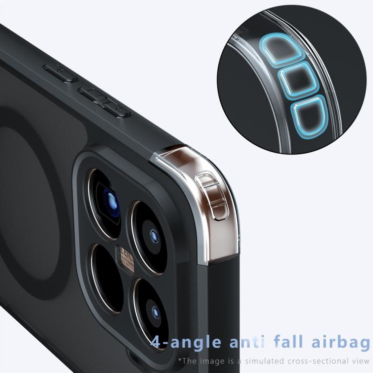 For Xiaomi 15T Pro 5G Armor MagSafe PC Hybrid TPU Phone Case - Frosted Black