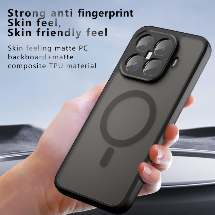 For Xiaomi 15T Pro 5G Armor MagSafe PC Hybrid TPU Phone Case - Frosted Black