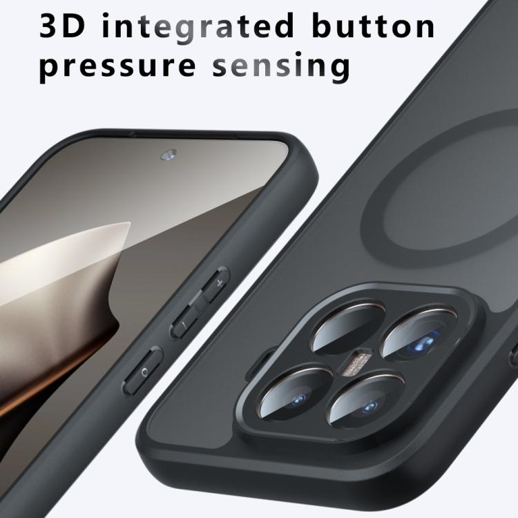 For Xiaomi 15T Pro 5G Armor MagSafe PC Hybrid TPU Phone Case - Frosted Black