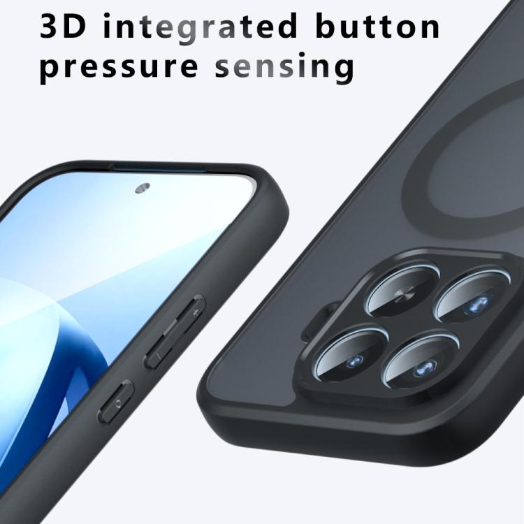 For Xiaomi 17T Pro 5G Armor MagSafe PC Hybrid TPU Phone Case - Frosted Black