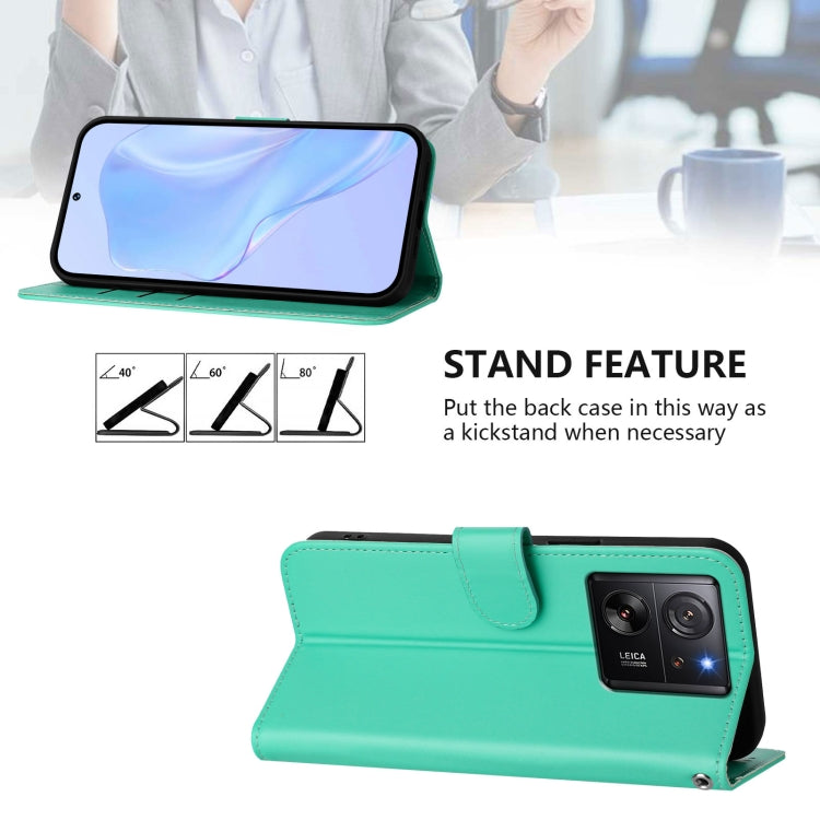 For Redmi K60 Ultra Skin Feel Solid Color Leather Phone Case with Lanyard