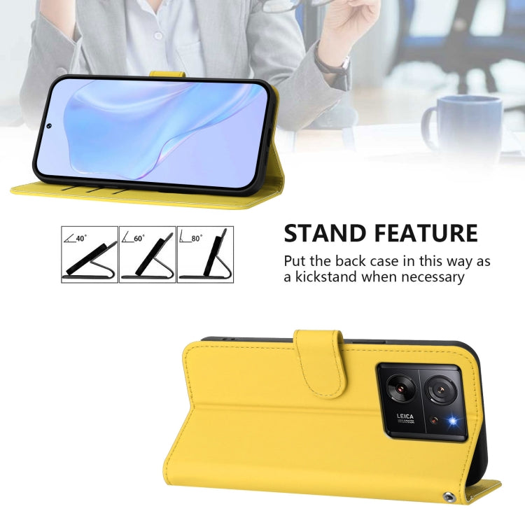 For Redmi K60 Ultra Skin Feel Solid Color Leather Phone Case with Lanyard