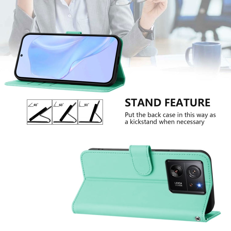 For Redmi K60 Ultra Skin Feel Solid Color Leather Phone Case with Lanyard