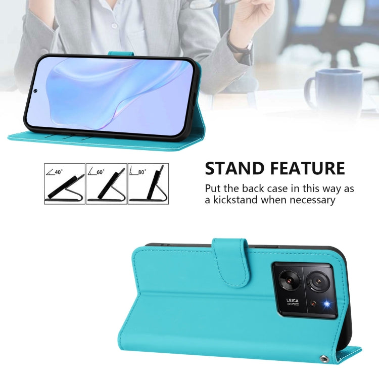 For Redmi K60 Ultra Skin Feel Solid Color Leather Phone Case with Lanyard