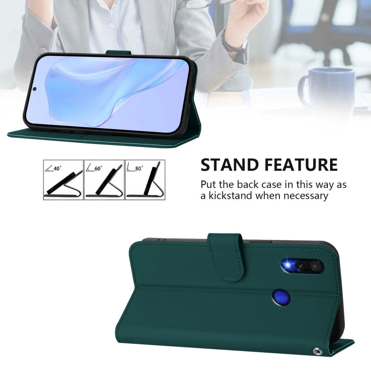 For Redmi Note 7 / 7 Pro / 7S Skin Feel Solid Color Leather Phone Case with Lanyard