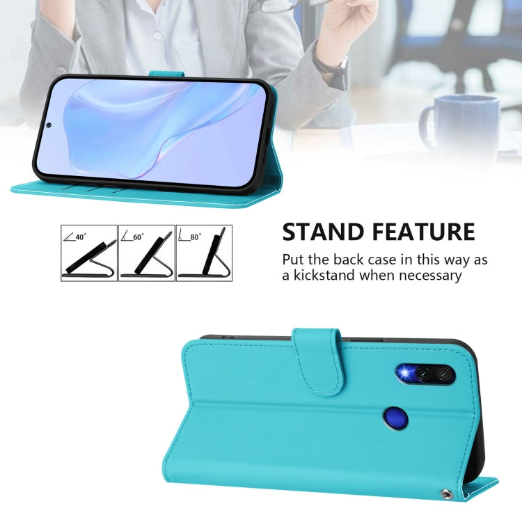 For Redmi Note 7 / 7 Pro / 7S Skin Feel Solid Color Leather Phone Case with Lanyard