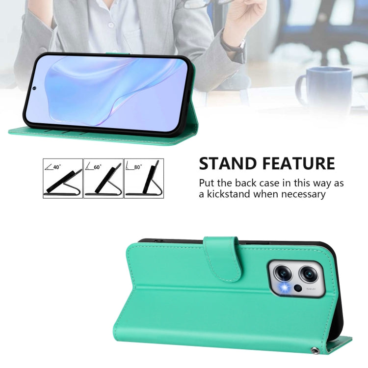For Redmi Note 11T Pro+ 5G Skin Feel Solid Color Leather Phone Case with Lanyard