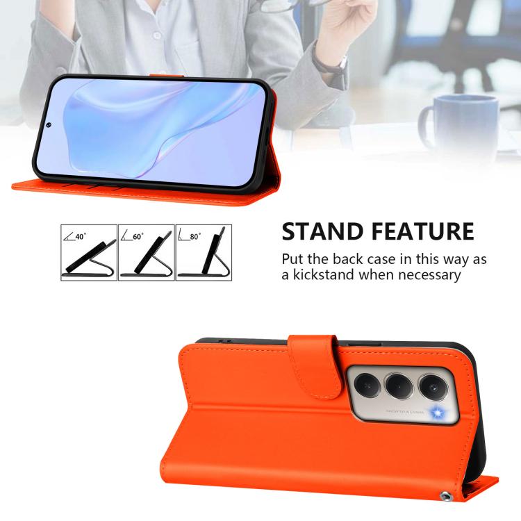 For Redmi 15 5G Global / 15 4G SEA 169.5mm Skin Feel Solid Color Leather Phone Case with Lanyard