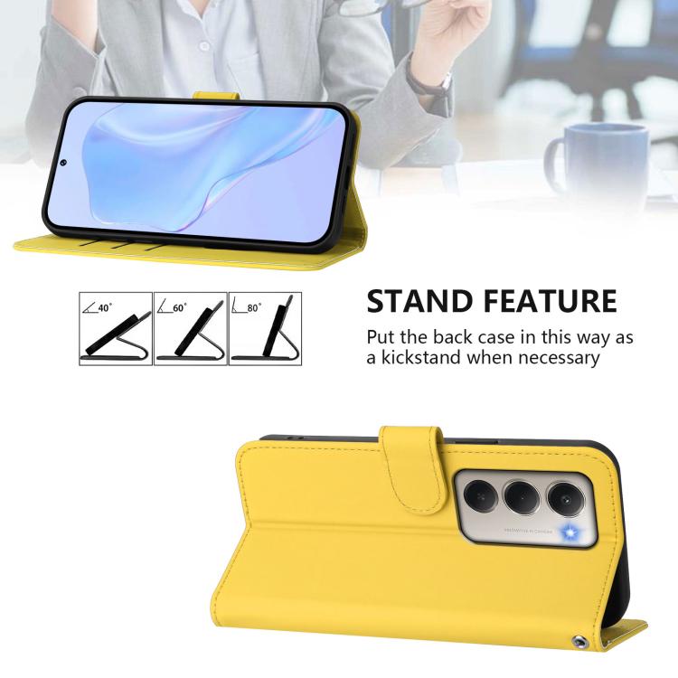 For Redmi 15 5G / 4G EU 171mm Skin Feel Solid Color Leather Phone Case with Lanyard
