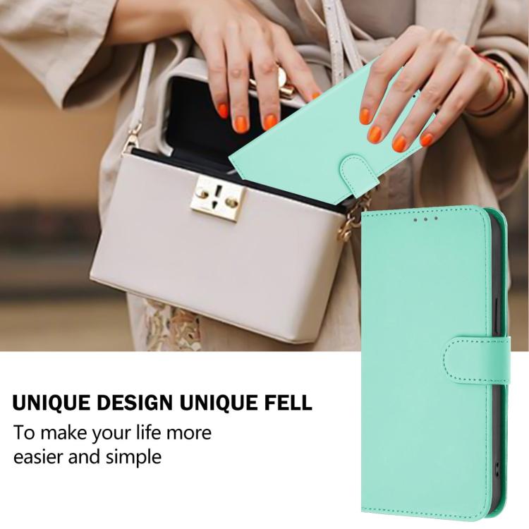 For Redmi 15a 5G Global Skin Feel Solid Color Leather Phone Case with Lanyard