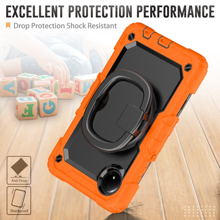 For Xiaomi Redmi Pad SE 8.7 2024 D Type Silicone Hybrid PC Tablet Case with Handle Holder