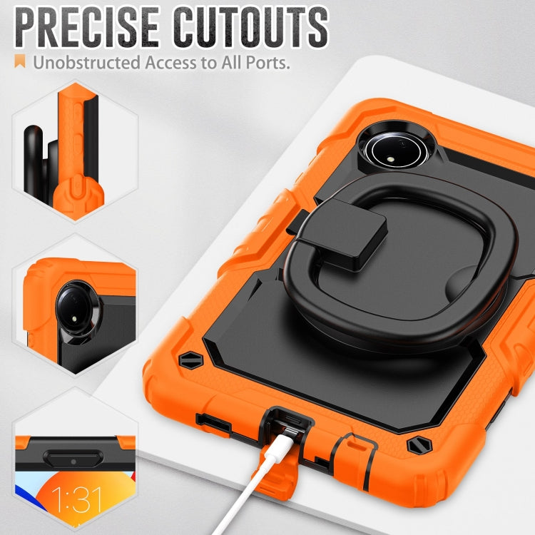 For Xiaomi Redmi Pad SE 8.7 2024 D Type Silicone Hybrid PC Tablet Case with Handle Holder