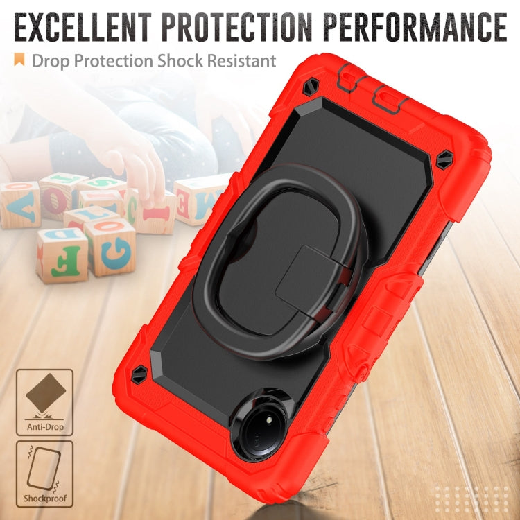 For Xiaomi Redmi Pad SE 8.7 2024 D Type Silicone Hybrid PC Tablet Case with Handle Holder