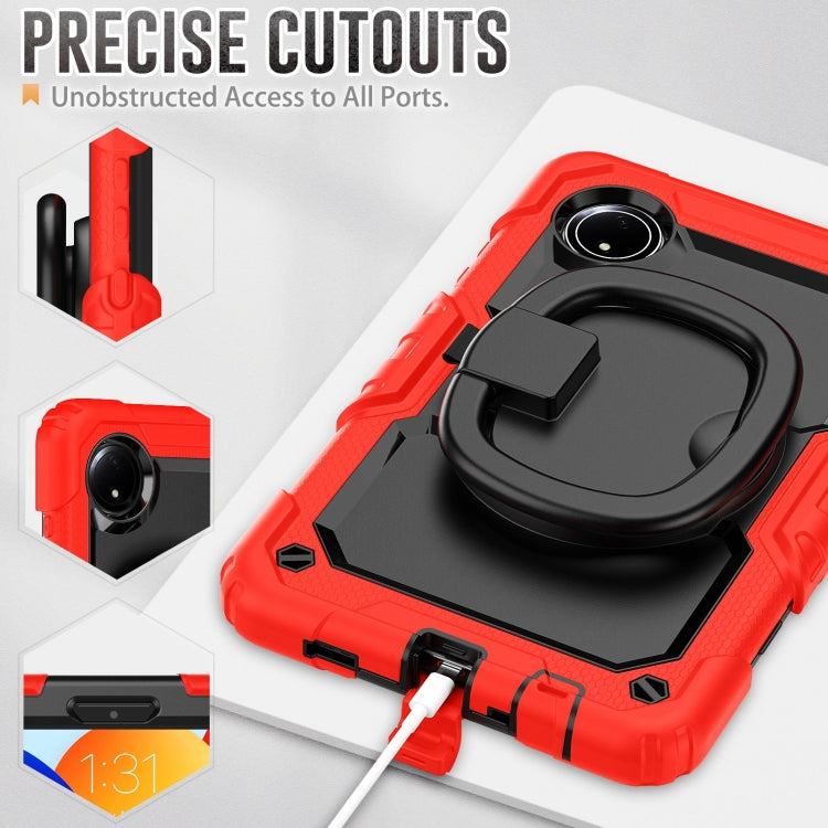 For Xiaomi Redmi Pad SE 8.7 2024 D Type Silicone Hybrid PC Tablet Case with Handle Holder