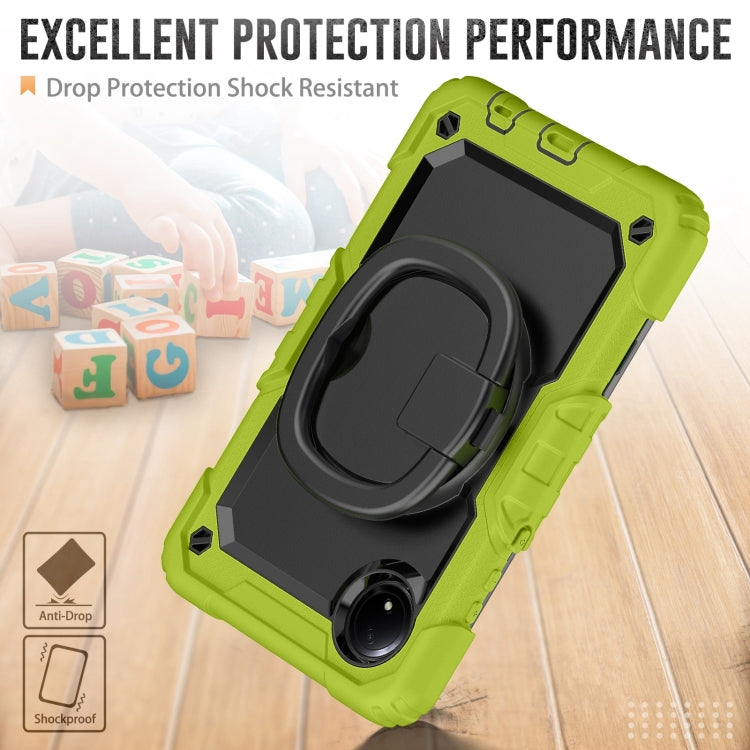 For Xiaomi Redmi Pad SE 8.7 2024 D Type Silicone Hybrid PC Tablet Case with Handle Holder