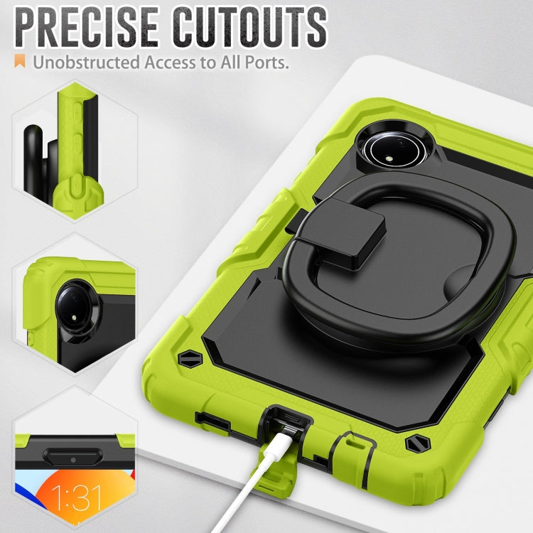 For Xiaomi Redmi Pad SE 8.7 2024 D Type Silicone Hybrid PC Tablet Case with Handle Holder