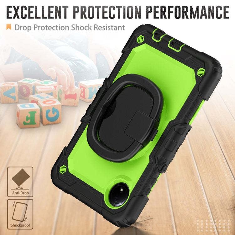For Xiaomi Redmi Pad SE 8.7 2024 D Type Silicone Hybrid PC Tablet Case with Handle Holder