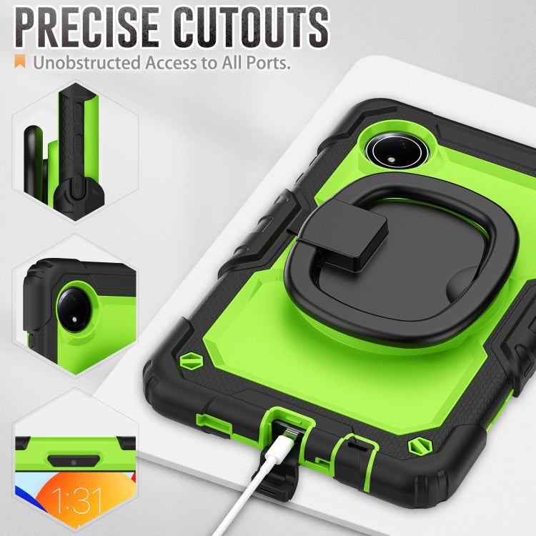 For Xiaomi Redmi Pad SE 8.7 2024 D Type Silicone Hybrid PC Tablet Case with Handle Holder