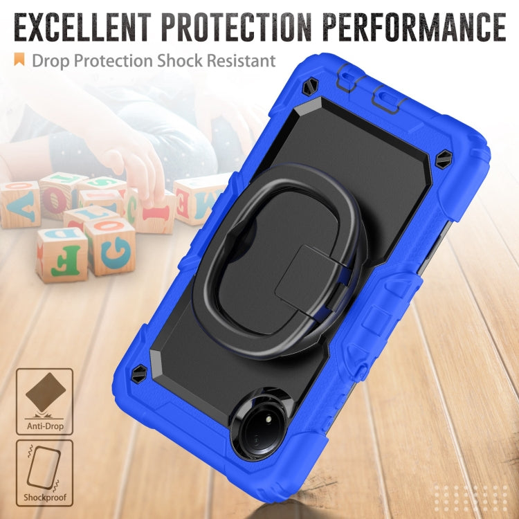 For Xiaomi Redmi Pad SE 8.7 2024 D Type Silicone Hybrid PC Tablet Case with Handle Holder