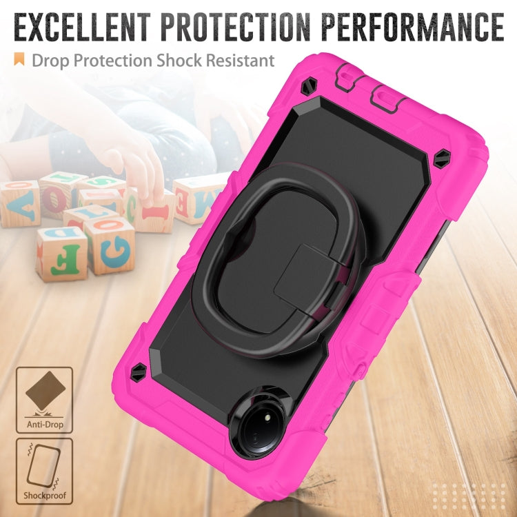 For Xiaomi Redmi Pad SE 8.7 2024 D Type Silicone Hybrid PC Tablet Case with Handle Holder