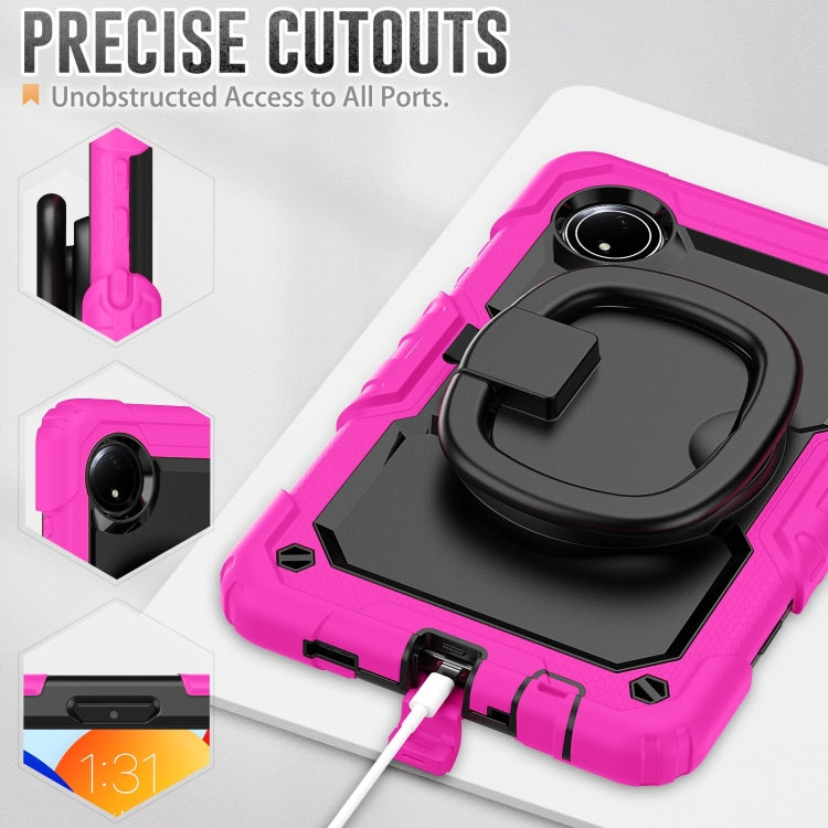 For Xiaomi Redmi Pad SE 8.7 2024 D Type Silicone Hybrid PC Tablet Case with Handle Holder