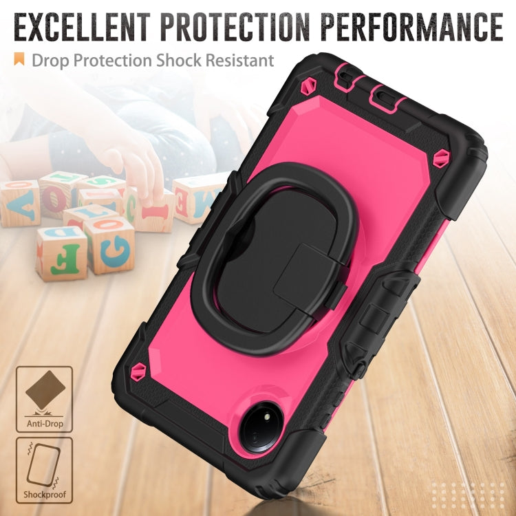 For Xiaomi Redmi Pad SE 8.7 2024 D Type Silicone Hybrid PC Tablet Case with Handle Holder