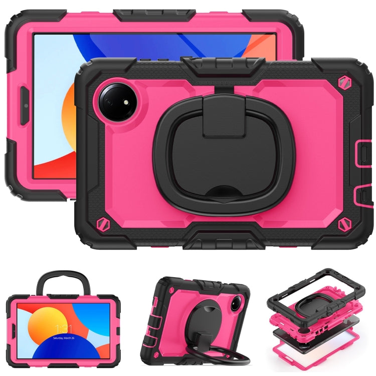 For Xiaomi Redmi Pad SE 8.7 2024 D Type Silicone Hybrid PC Tablet Case with Handle Holder