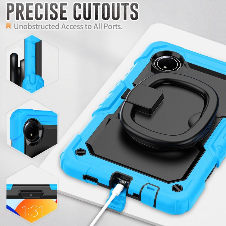 For Xiaomi Redmi Pad SE 8.7 2024 D Type Silicone Hybrid PC Tablet Case with Handle Holder