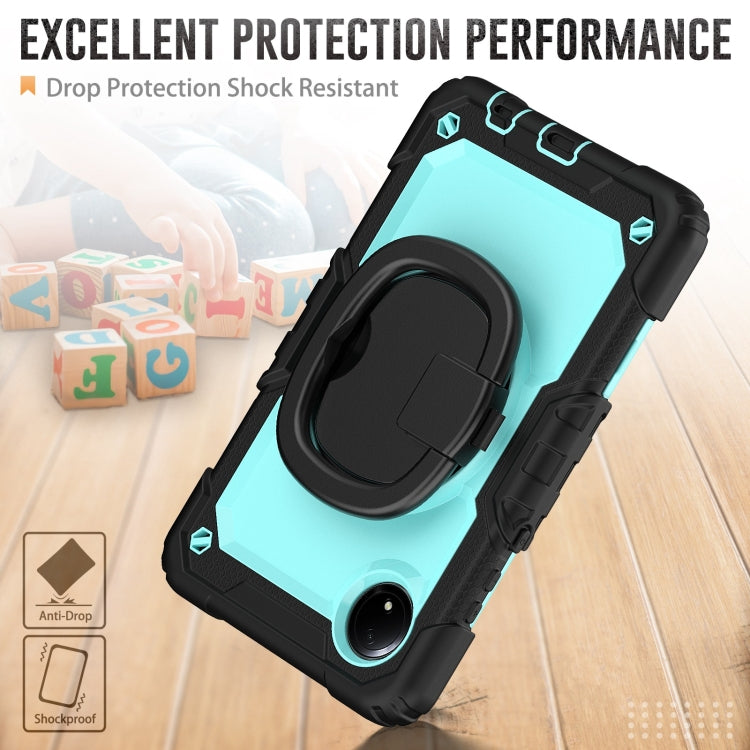 For Xiaomi Redmi Pad SE 8.7 2024 D Type Silicone Hybrid PC Tablet Case with Handle Holder
