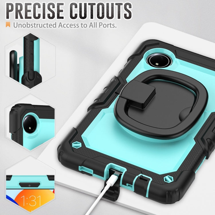 For Xiaomi Redmi Pad SE 8.7 2024 D Type Silicone Hybrid PC Tablet Case with Handle Holder