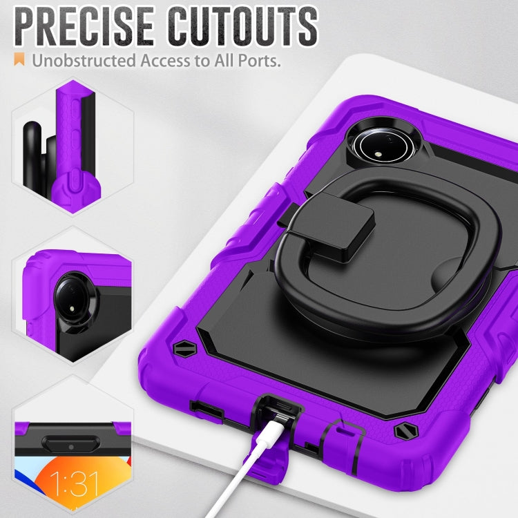 For Xiaomi Redmi Pad SE 8.7 2024 D Type Silicone Hybrid PC Tablet Case with Handle Holder