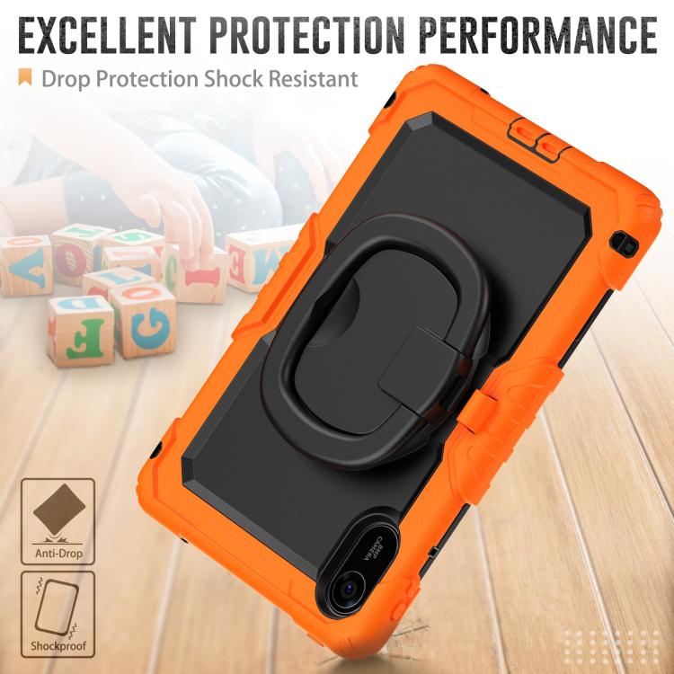 For Xiaomi Redmi Pad 2 D Type Silicone Hybrid PC Tablet Case with Handle Holder