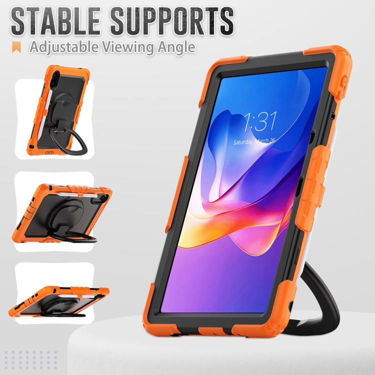 For Xiaomi Redmi Pad 2 D Type Silicone Hybrid PC Tablet Case with Handle Holder