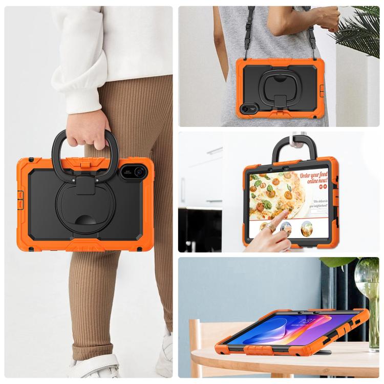 For Xiaomi Redmi Pad 2 D Type Silicone Hybrid PC Tablet Case with Handle Holder