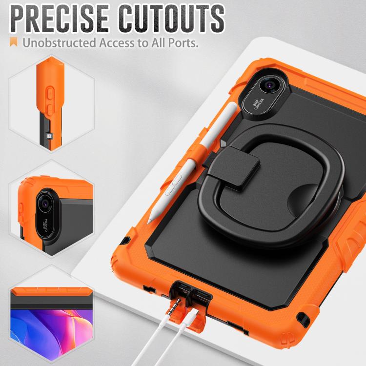 For Xiaomi Redmi Pad 2 D Type Silicone Hybrid PC Tablet Case with Handle Holder