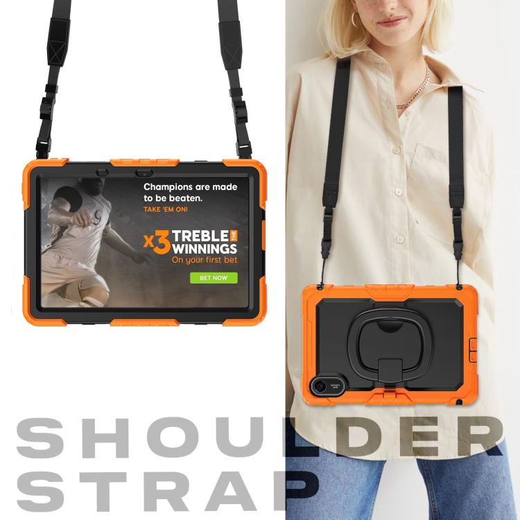 For Xiaomi Redmi Pad 2 D Type Silicone Hybrid PC Tablet Case with Handle Holder