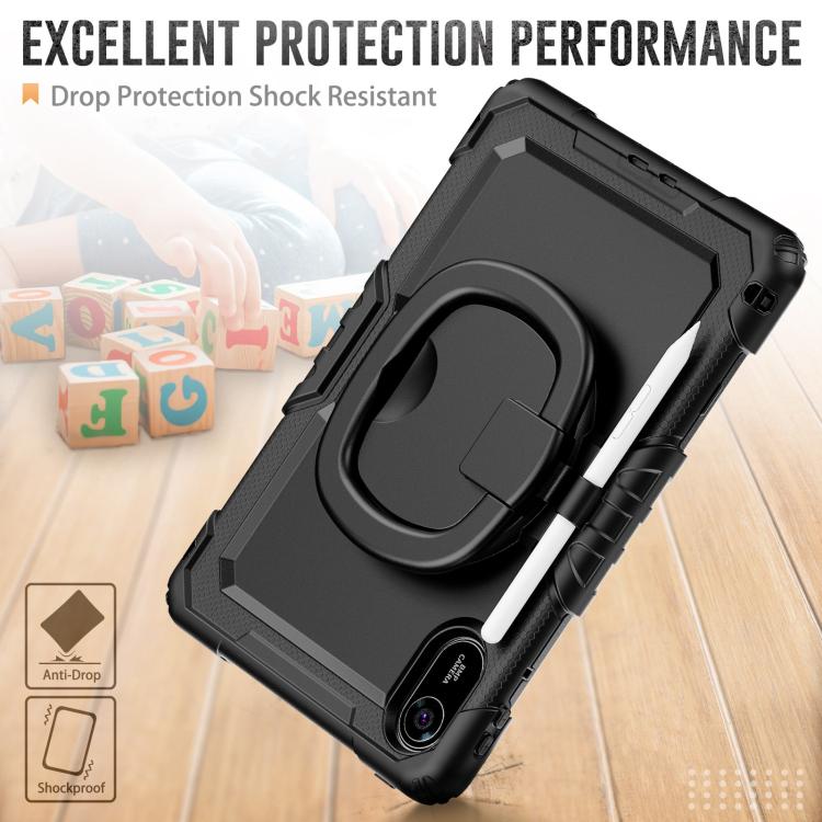 For Xiaomi Redmi Pad 2 D Type Silicone Hybrid PC Tablet Case with Handle Holder