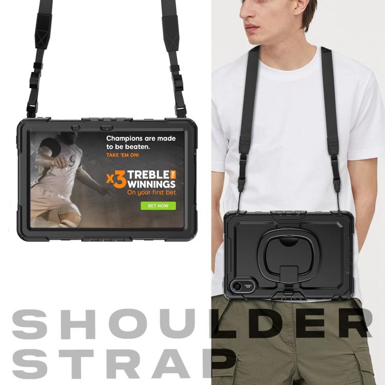 For Xiaomi Redmi Pad 2 D Type Silicone Hybrid PC Tablet Case with Handle Holder